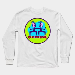 Gemini Zodiac Sign Long Sleeve T-Shirt